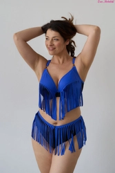 Bra soft blue with black PLM Bra for Swimsuit Charleston