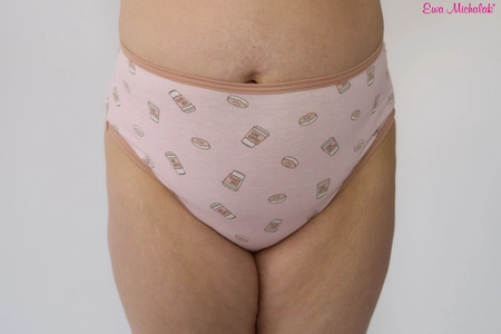 BAWEŁNIANE Wysokie Majtki Donut