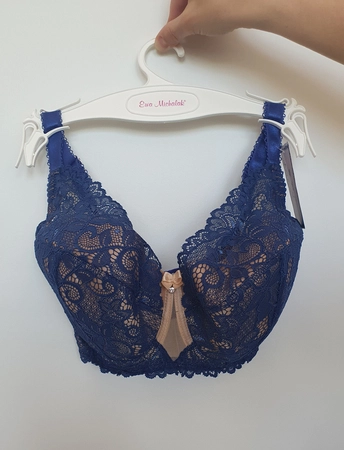 Biustonosz piankowy kobaltowy w kroju FC/S Prototyp Nr 26