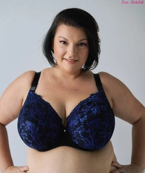 Bra semi-soft black with navy blue FB-PL Klara