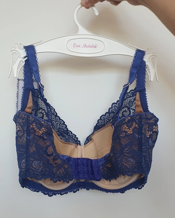 Biustonosz piankowy kobaltowy w kroju FC/S Prototyp Nr 26