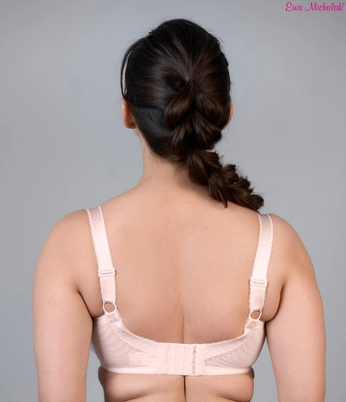 Biustonosz piankowy brzoskwiniowy róż S Arabeska